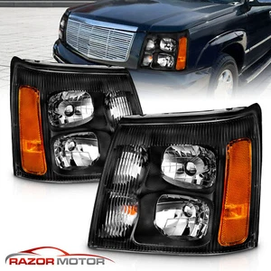 Par de faros negros 2003 2004 2005 2006 para Cadillac Escalade HID de fábrica - Imagen 1 de 7