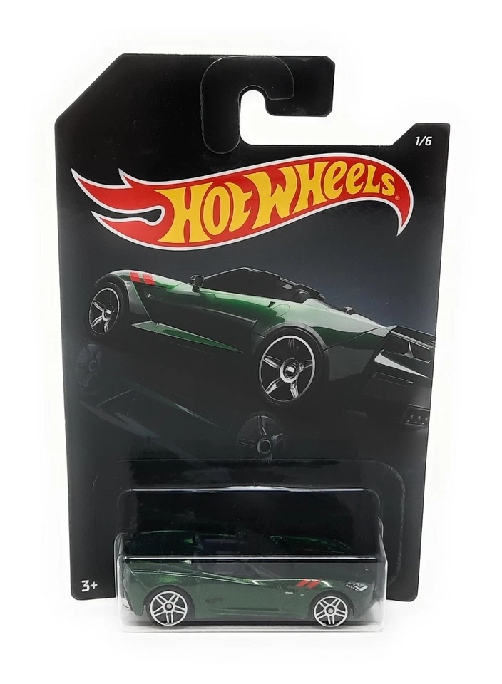 Hot Wheels 2014 Chevy Corvette Stingray verde Walmart Exotics 1/6 - Immagine 1 di 1