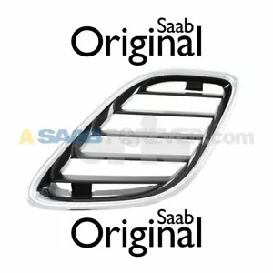 SAAB 9-5 02-05 Grille Front LEFT DRIVER CHROME 5336151 5289699 NEW GENUINE OEM - Picture 1 of 2