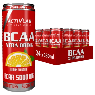 Activlab BCAA Xtra Drink 24x330ml – 5000mg BCAA, Muskelaufbau & Regeneration - Bild 1 von 2