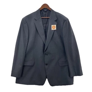 Brooks Brothers 346 Blazer Mens 48R Gray Stretch Wool Blend 2 Button Preppy Coat - Picture 1 of 14