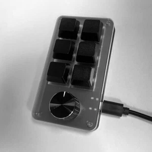 New Gaming Programming Macro pad Custom Knob Mechanical RGB Keyboard Mini Button - Picture 1 of 12