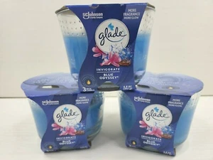 3 Glade Blue Odyssey Invigorate Duftkerzen im Glas Set Posten NEU - Bild 1 von 12