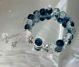 GALAXY BRACELET TENSION COSMIC BLUE UNISEX ADULT KIDS CHRISTMAS BIRTHDAY GIFT UK - Picture 1 of 5