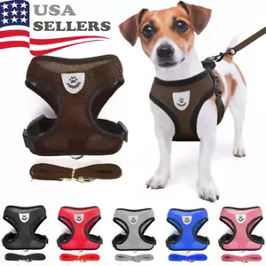 New Cat Dog Pet Harness Adjustable Control Vest Dogs Reflective S M L XL Leash - Picture 1 of 21