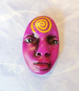 Polymer clay face for crafts art doll faces spirit doll face goddess faces - Picture 1 of 1
