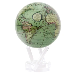 Mova Globe Antique Terrestrial Green GCT - Picture 1 of 3