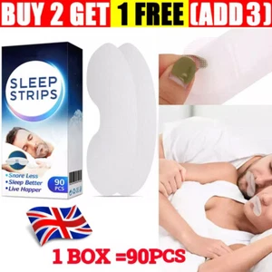 90X Strip Mouth Tape Advanced Gentle for Better Nose Improved Breathing Reliefs - Picture 1 of 8