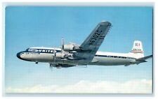 c1950's Pride of the Fleet United's New 365-mph DC-7s Fastest Airlines Postcard