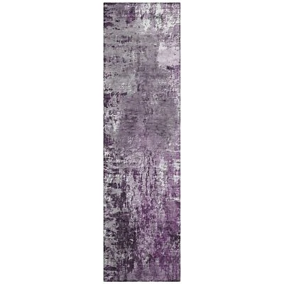 Addison Rugs Chantille ACN718 Eggplant 2'3" x 7'6" Indoor Outdoor Hallway Run... - Image 1 of 4