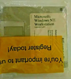 Microsoft MS Windows NT for Workstation 3.5" Floppy Disk - Vintage Version 3.5 - Picture 1 of 3