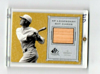 Tough Pull!! 2001 SP Legendary Cuts Al Simmons Bat Short Print *M24 - Image 1 of 2