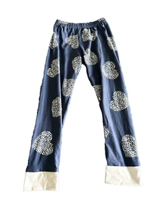 ๐  Blue and Gold Heart Leggings Youth 4T/5Y K249 - Picture 1 of 11