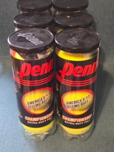 6 Cans Penn Championship Extra Duty Felt Tennis Balls - Picture 1 of 4