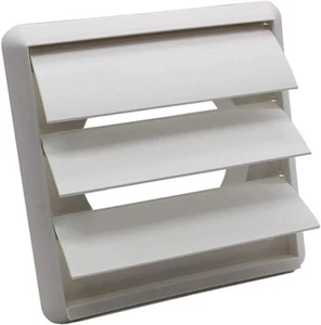 Kair White Gravity Grille 155mm – External Ducting Air Vent Cover - Picture 1 of 7