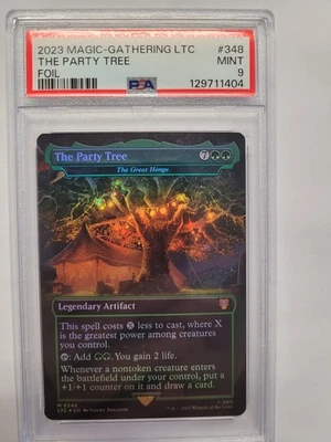 MTG THE PARTY TREE (The Great Henge) FOIL LOTR 0348 PSA 9 MINT MYTHIC Artifact - Image 1 of 2