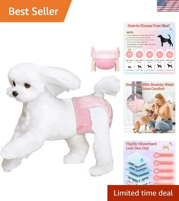 100pcs XS Disposable Dog Diapers for Female Dogs – Pull-Up, Leak-Proof Design - Image 1 of 4