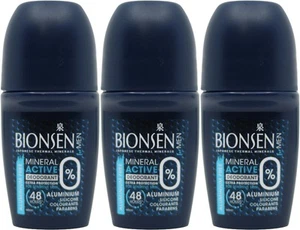 Bionsen Mineral Active Roll On for Men 50ml X 3 - Picture 1 of 1