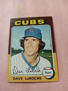 1975 Topps Mini Dave La Roche, Chicago Cubs  # 258 EXMT See Scan!!!!!!!!!!! - Picture 1 of 2