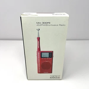 Eton Mini 300PE Handheld kompakt Kurzwellen AM/FM Radio rot Kopfhörer NEU im Karton - Bild 1 von 9