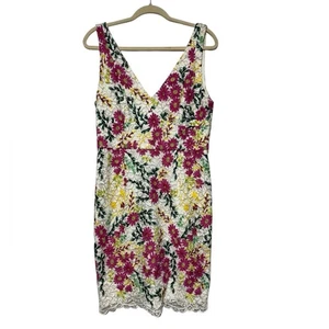 Anthropologie Moulinette Soeurs Floral Lace Etuikleid Gr. 12 bestickt - Bild 1 von 7