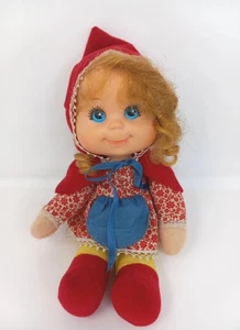 70s Vtg Mattel Doll Little Red Riding Hood Baby Beans 1976 Sits Up Adorable 10"  - Bild 1 von 10