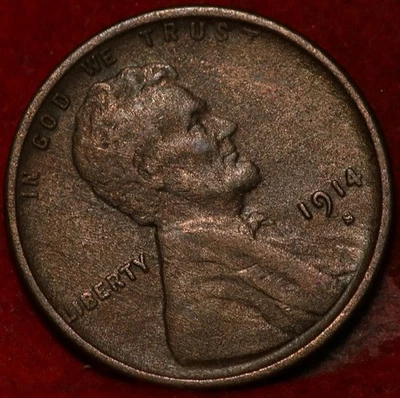 1914-S San Francisco Mint Copper Lincoln Wheat Cent - Image 1 of 2