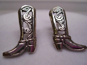 Schöne Ohrringe/Ohrstecker 925er Silber Ohrschmuck Silberohrringe Motiv Stiefel - Picture 1 of 1