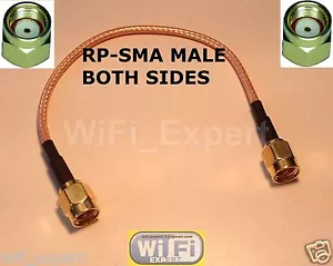 1 x RP-SMA Male to RP SMA Male RG316 Pigtail 4 6 8 10 12 14 16 20 INCH USA - Picture 1 of 2