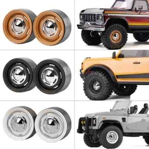 1 paio mozzo ruota in metallo da 1,9 pollici per auto cingolata 1/10 RC Traxxas Trx4 SCX10 - Foto 1 di 9
