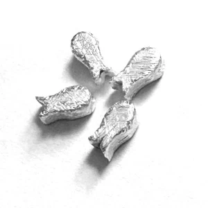 07001 - 6x3 MM FISCH 925-er SILBER gebohrt gebürstet - Bild 1 von 1