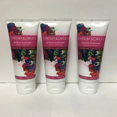 ( 3 ) Kyoto Blossom by Cynthia Rowley Hand Cream 3.4