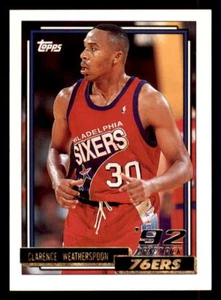1992-93 Topps Gold #294 Clarence Weatherspoon Philadelphia 76ers - Picture 1 of 2