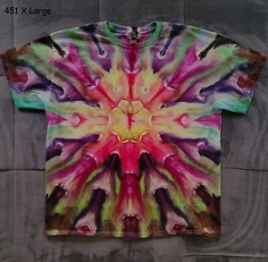 Hand Made Tie Dye T Shirt, Gildan 100% Cotton, I Would Dye 4 U, XL - Picture 1 of 1
