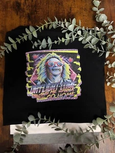 BEETLE JUICE Film Inspired Heat Transfer T Shirt Daylight Come And Me Wanna Go - Picture 1 of 9