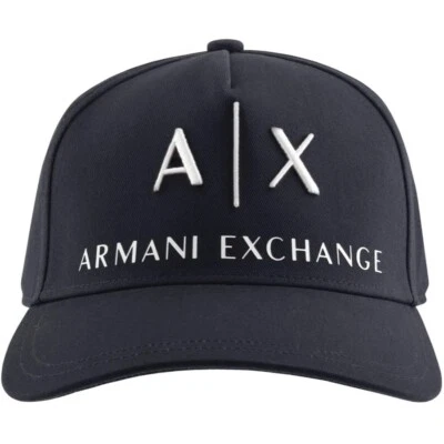 AX Armani Exchange Unisex Baseball Cap In Black