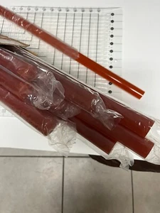 1" RUND X 3’ FUSS LANG X 2 STÜCK ACRYLRUTE PANTONE 96-0013-7599UTL - Bild 1 von 2