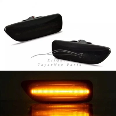 2x luzes de sinalização pisca-pisca LED dinâmico marcador lateral para Volvo S60 S80 V70 XC70 MK1 - Imagem 1 de 4