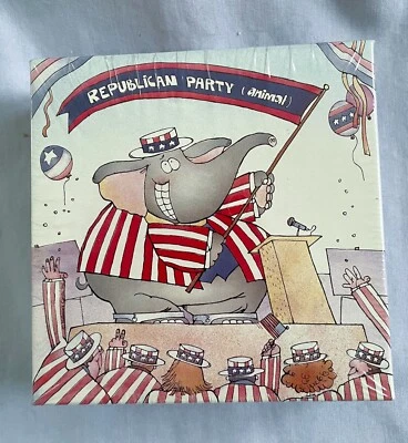 Vintage 1988? Springbok Mini Puzzle "Republican Party Animal 7" PZL7325 Sealed - Image 1 of 3