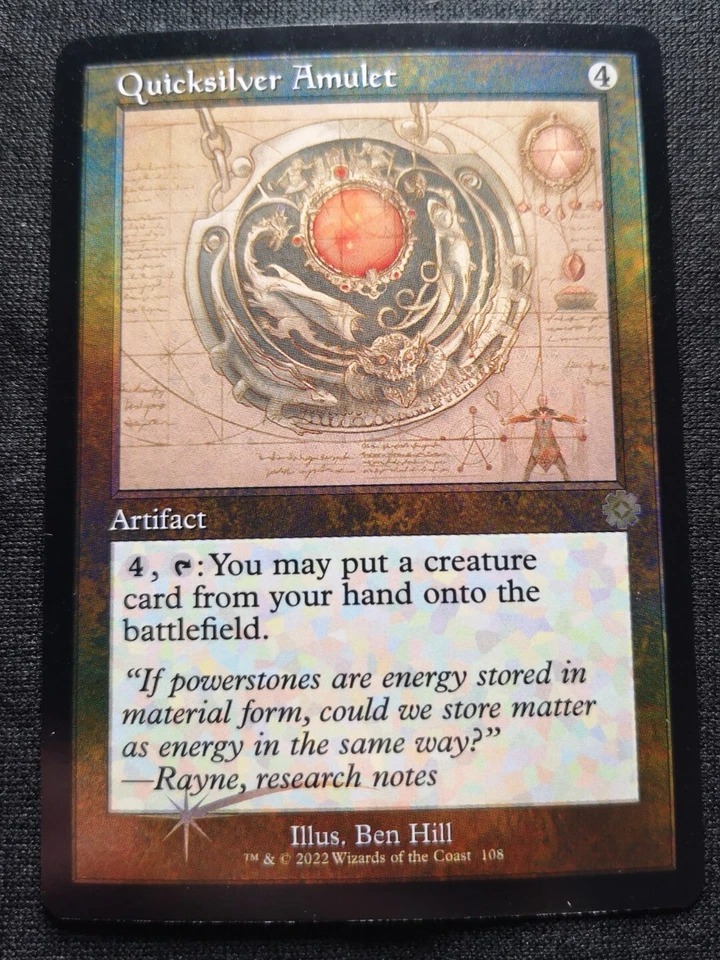 Quicksilver Amulet - Schematic - Foil - The Brothers' War - NM - EN - 108 - Image 1 of 1