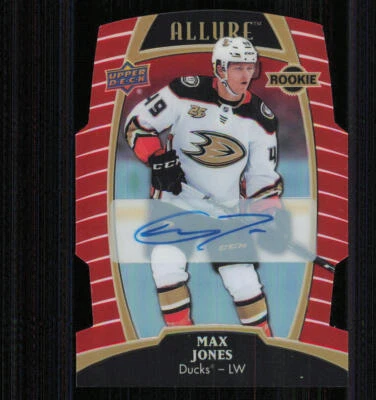 2019-20 Upper Deck Allure AUTO Red Rainbow #72 Max Jones /349 - Image 1 of 2