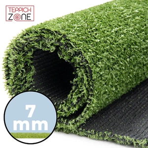 Alfombra de césped césped artificial verde 7 mm por metro resistente a la intemperie balcón terraza hierba artificial - Imagen 1 de 9