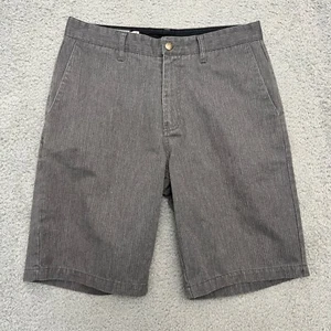 Volcom Shorts Mens 32 Gray Frickin Stripe Chino Casual Everyday Outdoor - Picture 1 of 10