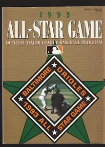 Allstar 1993 MLB Programma di gioco Baltimora - Foto 1 di 12