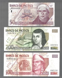Mexico 💥2002 Banco De Mexico ... 20/ 50/ 100/ 200 pesos 💥Lot #1787 - Picture 1 of 5