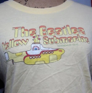 BEATLES Yellow Submarine girls med T shirt cartoon Nothing is Real tee Peter Max - Picture 1 of 3