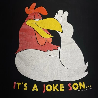 Vintage 1991 Foghorn Leghorn XL  T Shirt Cartoon Warner Bros Bugs Bunny Comedy - Image 1 of 4