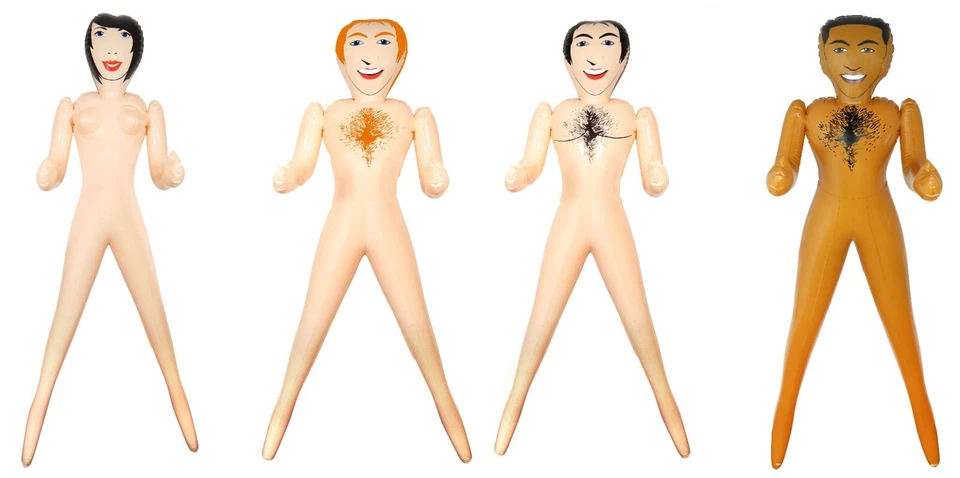 Aufblasbare aufblasbare männliche weibliche Puppe Henne Hirsch Party Foto Kabine Requisite lustig 150 cm - Bild 1 von 1