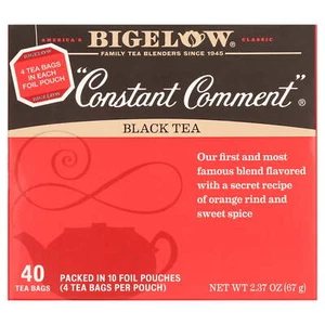 (4 pack) Bigelow Constant Comment, Black Tea Bags, 40 Count - Picture 1 of 9