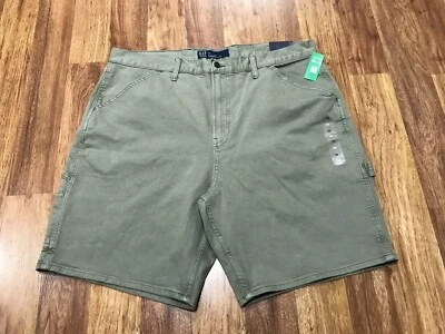 MENS 38 -  NEW Gap Carpenter 9" Denim Shorts Walden Green - Image 1 of 4